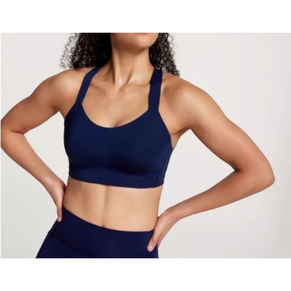 CALIA Womens Empower High Support Sports Bra Size 40DD Navy Blue‎ NWT